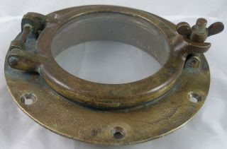 Antique Bronze Porthole,  Wilcox Crittenden Wc 5 Porthole 1940 