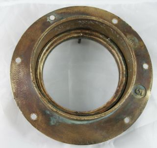 Antique bronze porthole,  Wilcox Crittenden WC 5 Porthole 1940 ' s era. 3