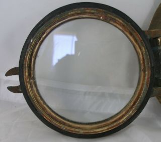 Antique bronze porthole,  Wilcox Crittenden WC 5 Porthole 1940 ' s era. 7