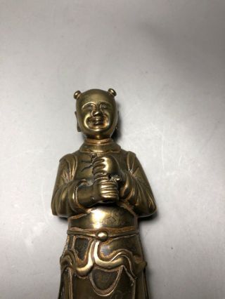 Chinese Antique Gilt Bronze Buddha/Immortal Qing Dy. 6