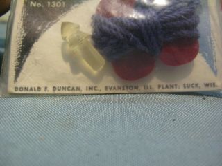 42 VINTAGE NOS 1960 ' s DUNCAN SPINNING TOP SPARES PARTS 1301 11