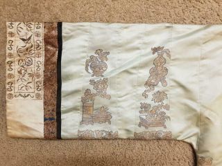 Rare Chinese Gold Embroidered Woman ' s Coat w/ a Hidden Dragon Rank Badge,  19th C 6