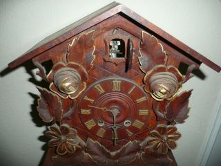 Large Ornate,  Table / Mantle Cuckoo Clock,  Circa 1890,  Alexander Fleig.  Restoration 2