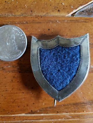 Civil War 23rd 3rd Division Blue Corps Badge Etching All Around