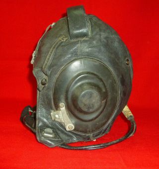 1979 Russian Soviet Air Force Pilot Real Leather Helmet Real Fur Lined Ussr