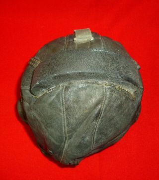 1979 Russian Soviet Air Force Pilot Real Leather Helmet Real Fur Lined USSR 6