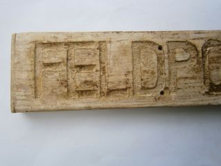 German sign FELDPOST Field postal office WW2 wwII Germany Trench Art Wood carvin 5