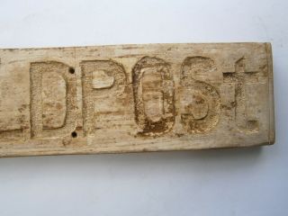 German sign FELDPOST Field postal office WW2 wwII Germany Trench Art Wood carvin 6