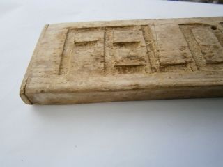 German sign FELDPOST Field postal office WW2 wwII Germany Trench Art Wood carvin 8