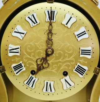Vintage Swiss 8 Day Hand Painted Neuchatel Bracket Clock Wall Bracket 9
