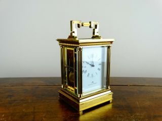 Matthew Norman Grande Swiss Carriage Clock Striking Chiming 8 Day 11 Jewel 1751A 11