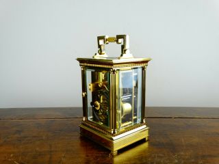Matthew Norman Grande Swiss Carriage Clock Striking Chiming 8 Day 11 Jewel 1751A 9