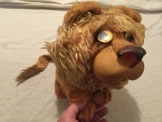 Vintage 1962 Rare Mattel Larry The Lion Plush Animal Yacker Stuffed Toy