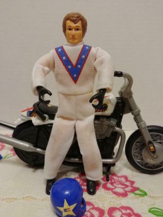 1998 Playing Mantis Evel Knievel Stunt Cycle Energizer and Figure Rare 7