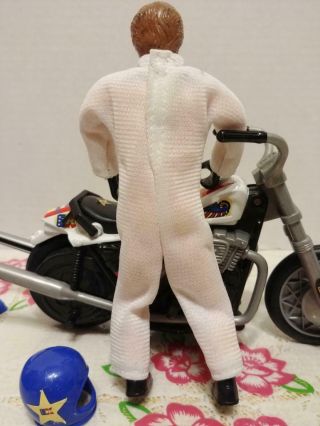 1998 Playing Mantis Evel Knievel Stunt Cycle Energizer and Figure Rare 8