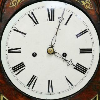 Antique English Regency 8 Day Twin Fusee Mahogany & Inlaid Boulle Bracket Clock 9