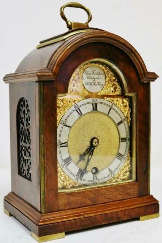 Vintage Charles Frodsham Clockmaker To The King Mahogany Mantel Carriage Clock