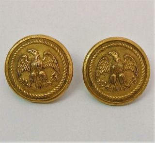 Antique Union Society Civil War Uniform Brass Shank Buttons By S.  Appel