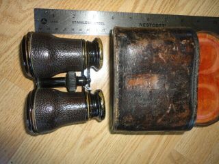 Ww1 Binoculars Marked To 14th Royal Irish Rifles,  With Case