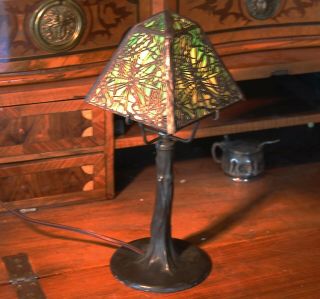 Handel pine needle desk lamp,  mission,  arts and crafts,  lamp.  1 of 2 available 12