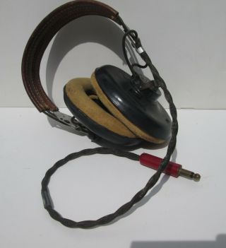 Vintage Military Headset Receiver Ww2 Anb - H - 1 Naf 48490 - 1