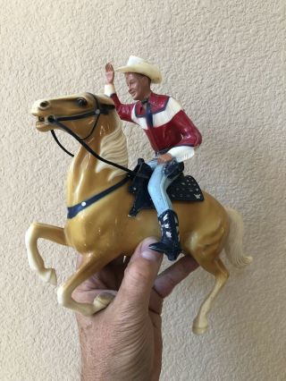 Vintage 1950s Roy Rogers Hartland Western Figure Cowboy Plastic - Freeship
