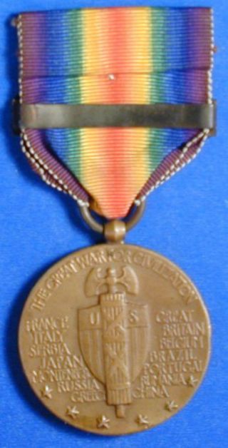 UNITED STATES WORLD WAR 1 VICTORY MEDAL WITH NAVY BAR MINE LAYING D8672 2