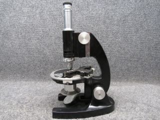 Bausch & Lomb Microscope 16033 - 443 w/ Single Objective & Slide Attachment 2