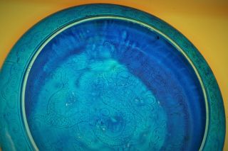 19th Century - Rare Chinese LARGE Porcelain Turquoise DRAGON Antique CENSER Dish 5