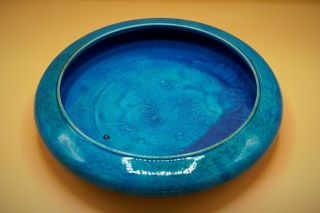 19th Century - Rare Chinese LARGE Porcelain Turquoise DRAGON Antique CENSER Dish 6