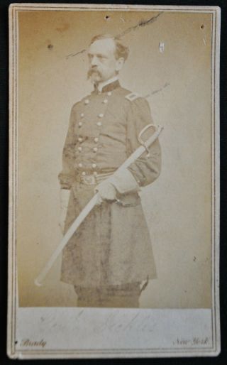 Cdv,  Civil War General Daniel Sickles By Photographer Matthew Brady