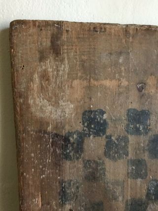 Large Old Antique Handmade Wooden Game Board Patina Primitive AAFA 5