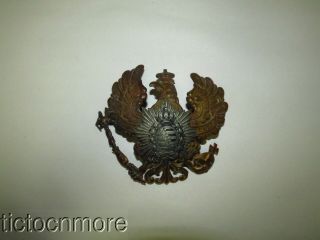 Wwi German Imperial Spiked Helmet Prussian Saxony Front Plate