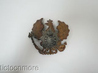 WWI GERMAN IMPERIAL SPIKED HELMET PRUSSIAN SAXONY FRONT PLATE 2