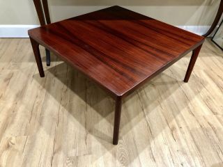 Mid Century Danish Modern Rosewood Coffee Table By Vejle Stole