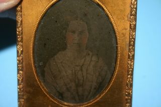 Civil War Era Daguerreotype Photo Of Woman Sixteenth Plate