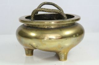 Antique Chinese Polished Bronze Censer 17th / 18th Century - Xuande Mark 2