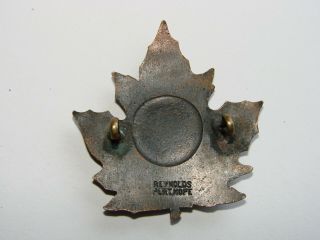 Canada WW1 CEF Cap Badge The 136th Battalion maker REYNOLDS PORT HOPE 2