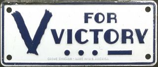 World War Ii Victory License Plate (gibby Nos)