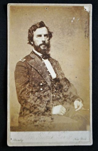 Cdv,  Civil War General Rufus King By Photographer Matthew Brady