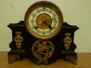 Ansonia Decorative Striking Mantel Clock C1880