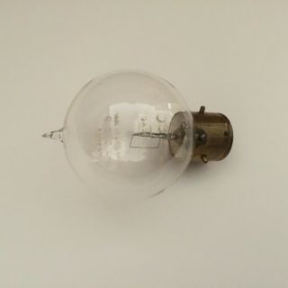 Osram Patent Lamp By G.  E.  C.  Ltd Gasfilled Antique Electric Light Bulb C1920