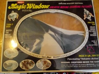 Wham - O 1972 Magic Window In Package.  Whamo Moving Sand.