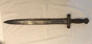 U.  S.  Artillery Model 1832 Short Sword,  Ames Mfg,  Dated 1843,  Civil War