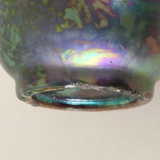 Aire - Belle Alfred Rosselin iridescent Art Nouveau ceramic vase irisé Massier Era 11