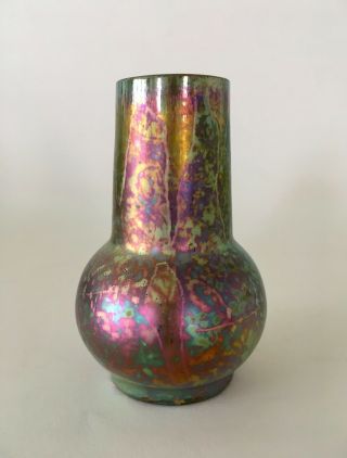 Aire - Belle Alfred Rosselin iridescent Art Nouveau ceramic vase irisé Massier Era 3