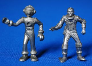 5 Louis Marx REX MARS PLANET PATROL 70mm SPACEMEN,  ALIEN Figures,  VFine,  1950s 4