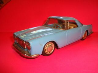 Vintage Bandai Lancia Tin Toy Friction Car Made In Japan