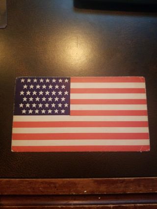 Rare 45 Star Flag Envelope With Civil War Battle Of Antietam Note
