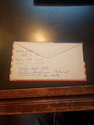 Rare 45 Star Flag Envelope With Civil War Battle Of Antietam Note 3